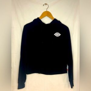 Dickies Cropped Black Pullover Sweatshirt